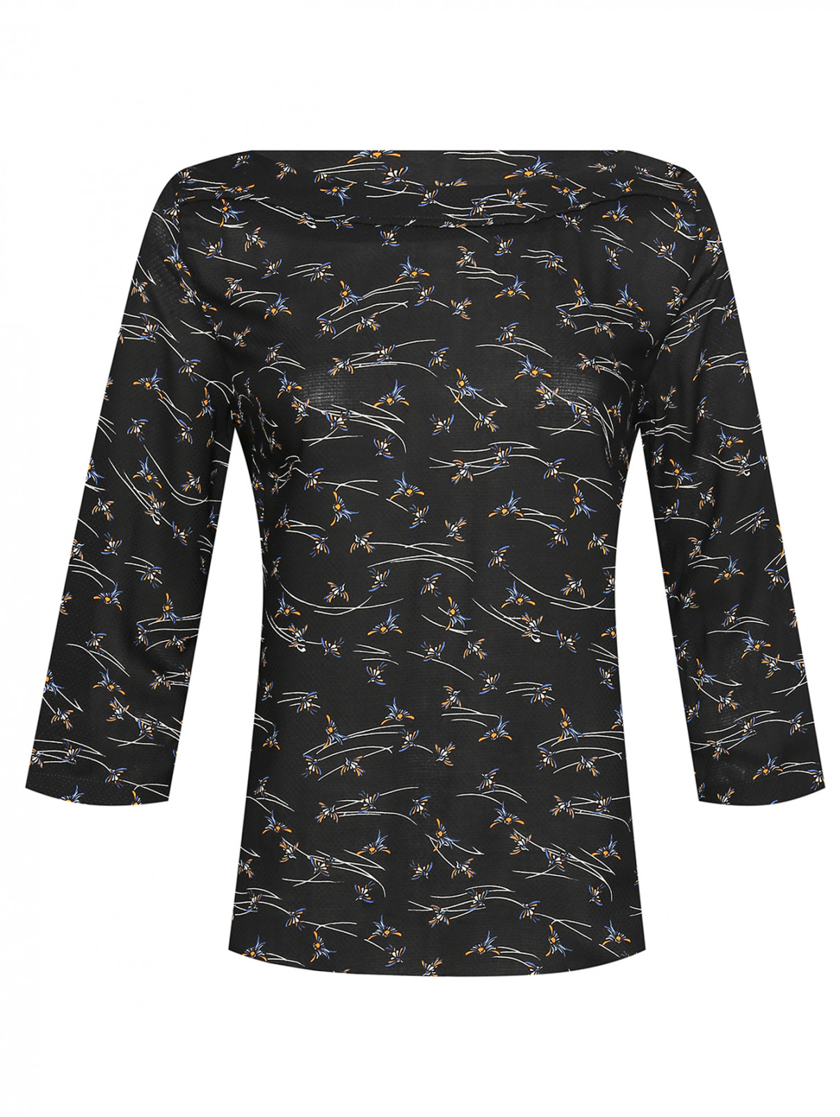 Блуза из вискозы с узором S.Oliver  –  Общий вид  – Цвет:  Узор