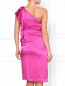 Шелковое платье с декоративным воланом Valentino  –  Модель Верх-Низ1