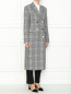 Пальто из шерсти с узором клетка Calvin Klein 205W39NYC  –  МодельВерхНиз