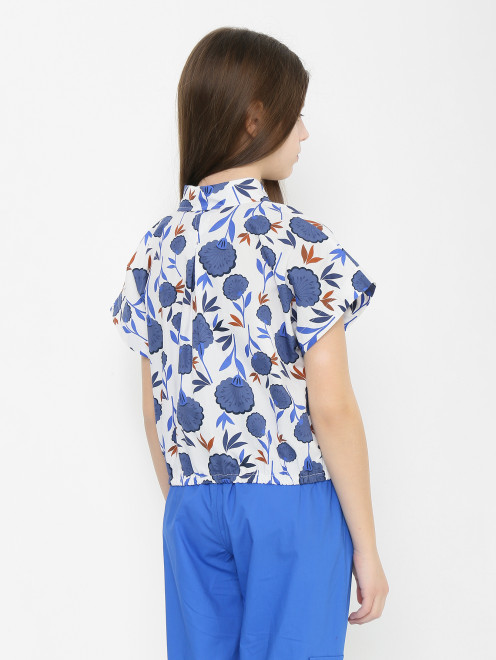 Блуза с коротким рукавом на резинке - МодельВерхНиз1