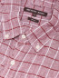 Рубашка из льна с узором клетка Michael by MK  –  Деталь