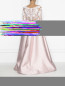 Платье-макси с декоративной вышивкой Gaby Charbachi  –  МодельВерхНиз1