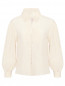 Однотонная блуза из шелка на пуговицах Weekend Max Mara  –  Общий вид