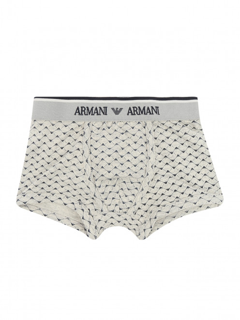 Трусы из хлопка с узором Armani Junior - Общий вид