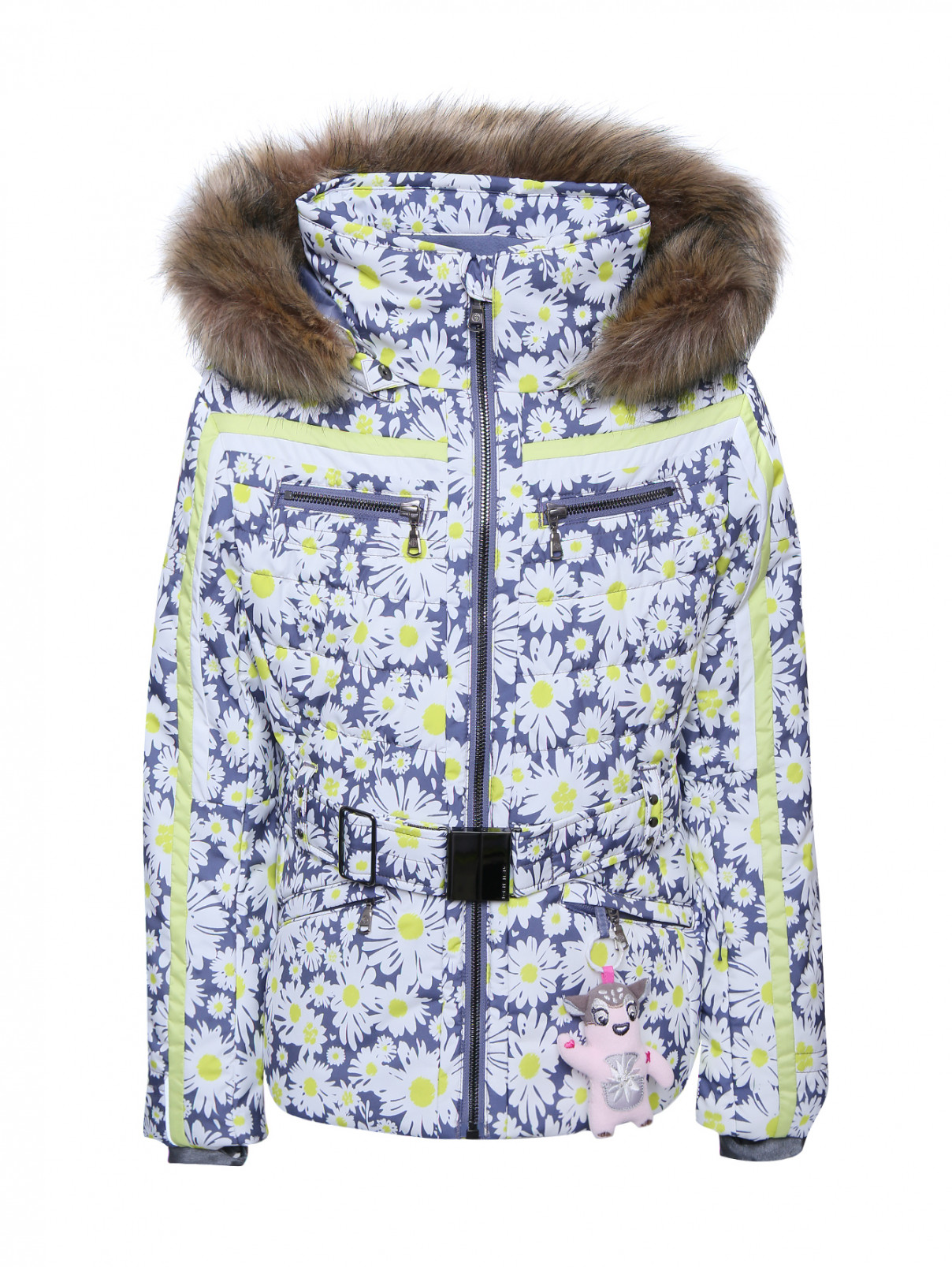 Куртка с цветочным узором Poivre Blanc  –  Общий вид  – Цвет:  Узор