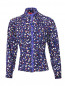 Блуза с цветочным узором на пуговицах Max&Co  –  Общий вид