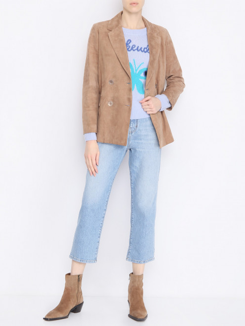 Джинсы из хлопка с карманами  Weekend Max Mara - МодельОбщийВид