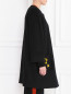 Однобортное пальто из шерсти с декоративными элементами I'M Isola Marras  –  Модель Верх-Низ2