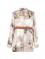 Блуза из шелка с цветочным узором Marina Rinaldi  –  Общий вид