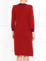 Платье из шерсти с цветочным принтом с рукавами 3/4 BOSCO  –  Модель Верх-Низ1