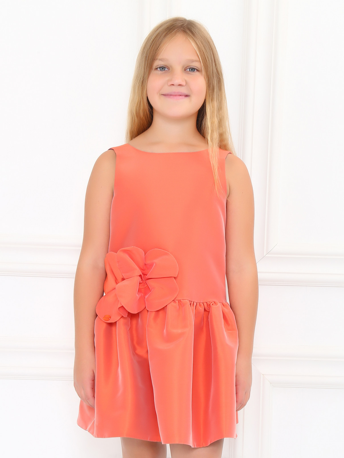 Платье с заниженной талией Val Max  –  Модель Верх-Низ  – Цвет:  Оранжевый