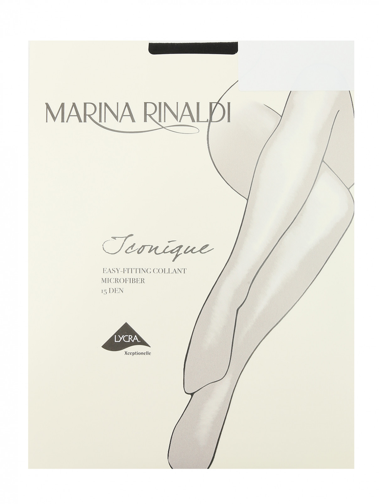 Однотонные колготки плотностью 15 ден Marina Rinaldi  –  Общий вид  – Цвет:  Черный