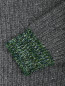 Свитер из шерсти, декорированный пайетками N21  –  Деталь