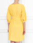 Платье из хлопка и льна под пояс Max&Co  –  МодельВерхНиз1