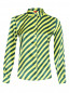 Блуза из шелка свободного кроя с узором полоска Max&Co  –  Общий вид