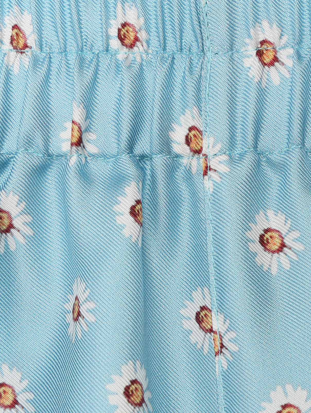 Шорты из шелка с узором Ermanno Scervino  –  Деталь1  – Цвет:  Синий