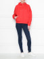 Узкие джинсы из темного денима Calvin Klein  –  МодельОбщийВид