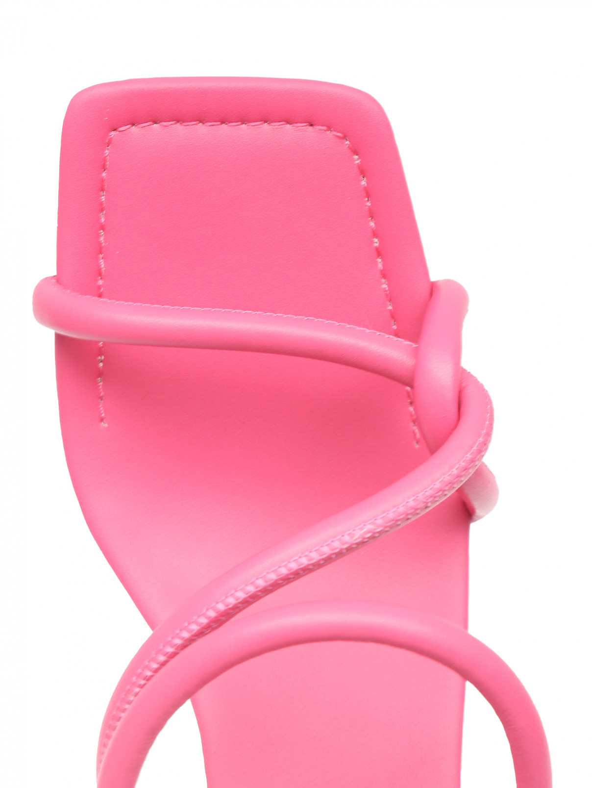 Босоножки из кожи на среднем каблуке Suncoo  –  Обтравка3  – Цвет:  Розовый