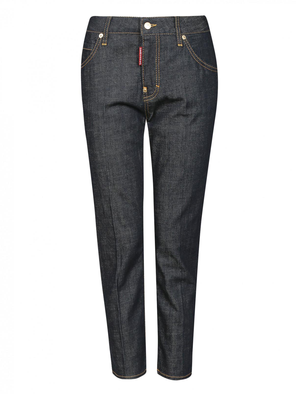 Укороченные джинсы свободного кроя Dsquared2  –  Общий вид  – Цвет:  Серый