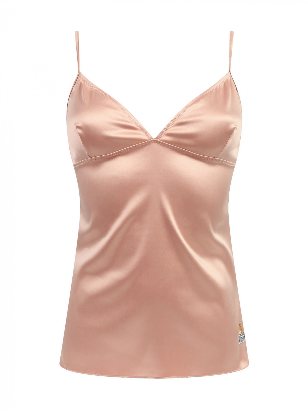 Комбинация на бретелях Moschino Underwear  –  Общий вид  – Цвет:  Розовый