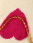 Перчатки из шерсти и кашемира с узором и декоративной цепочкой Beayukmui  –  Деталь