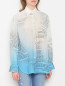 Блуза из шелка с узором Ermanno Scervino  –  МодельВерхНиз