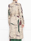Пальто легкое из ткани с рисунком Marina Rinaldi  –  МодельВерхНиз1