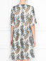 Платье из смешанного шелка с узором "пейсли" Etro  –  МодельВерхНиз1