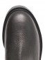 Ботинки из кожи с металлическими деталями Moschino Couture  –  Обтравка3