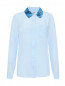 Рубашка из хлопка, с вышивкой пайетками по воротнику Essentiel Antwerp  –  Общий вид