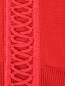 Удлиненный джемпер из шерсти с декоративной шнуровкой Moschino Couture  –  Деталь