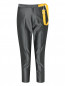Укороченные брюки зауженного кроя с контрастной отделкой Jil Sander  –  Общий вид