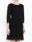 Платье-мини из хлопка с рукавами 3/4 Diane von Furstenberg  –  МодельВерхНиз