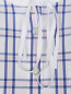 Блуза из хлопка без рукавов с узором "клетка" Brooks Brothers  –  Деталь