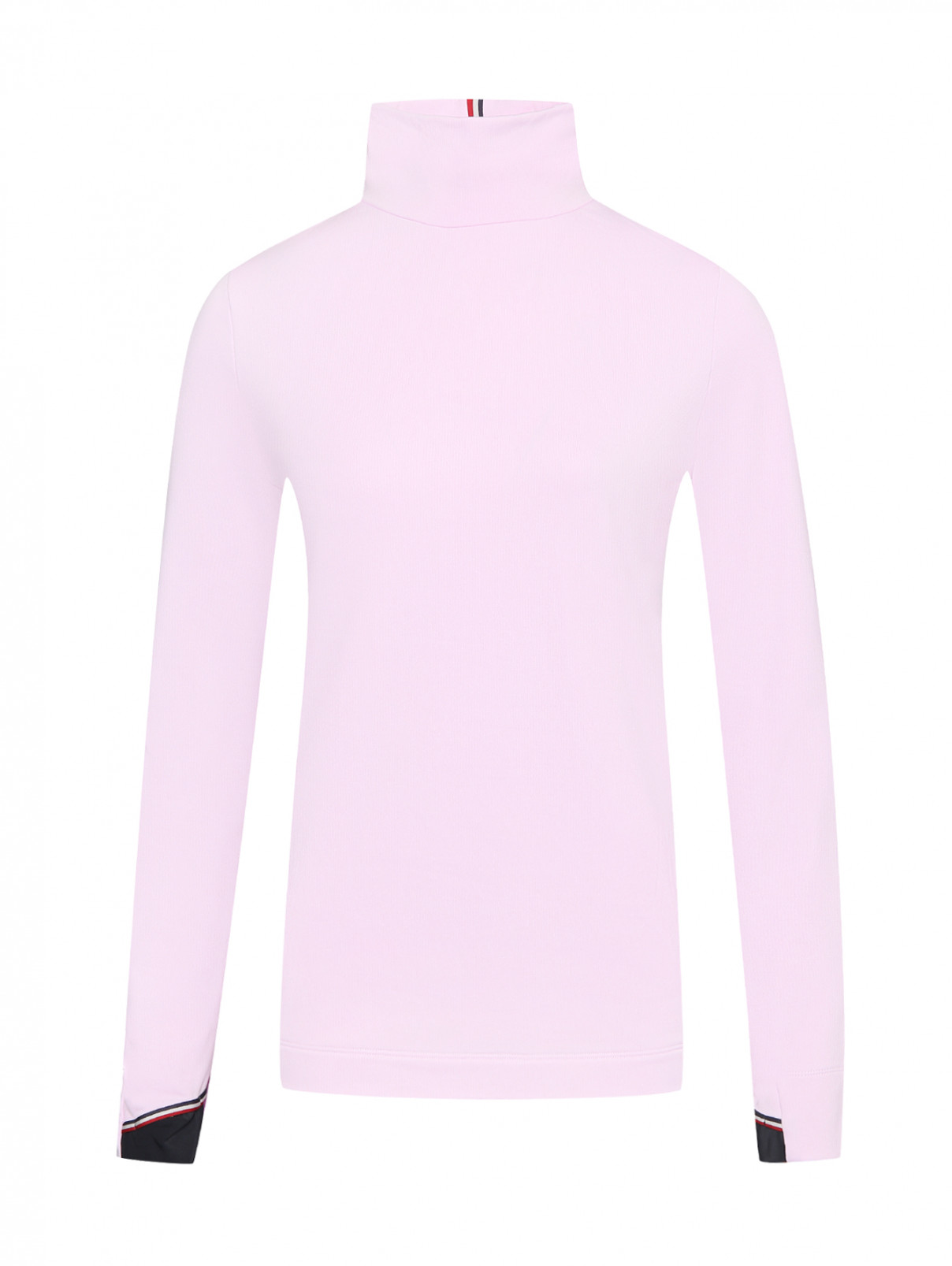 Водолазка однотонная Moncler  –  Общий вид  – Цвет:  Розовый