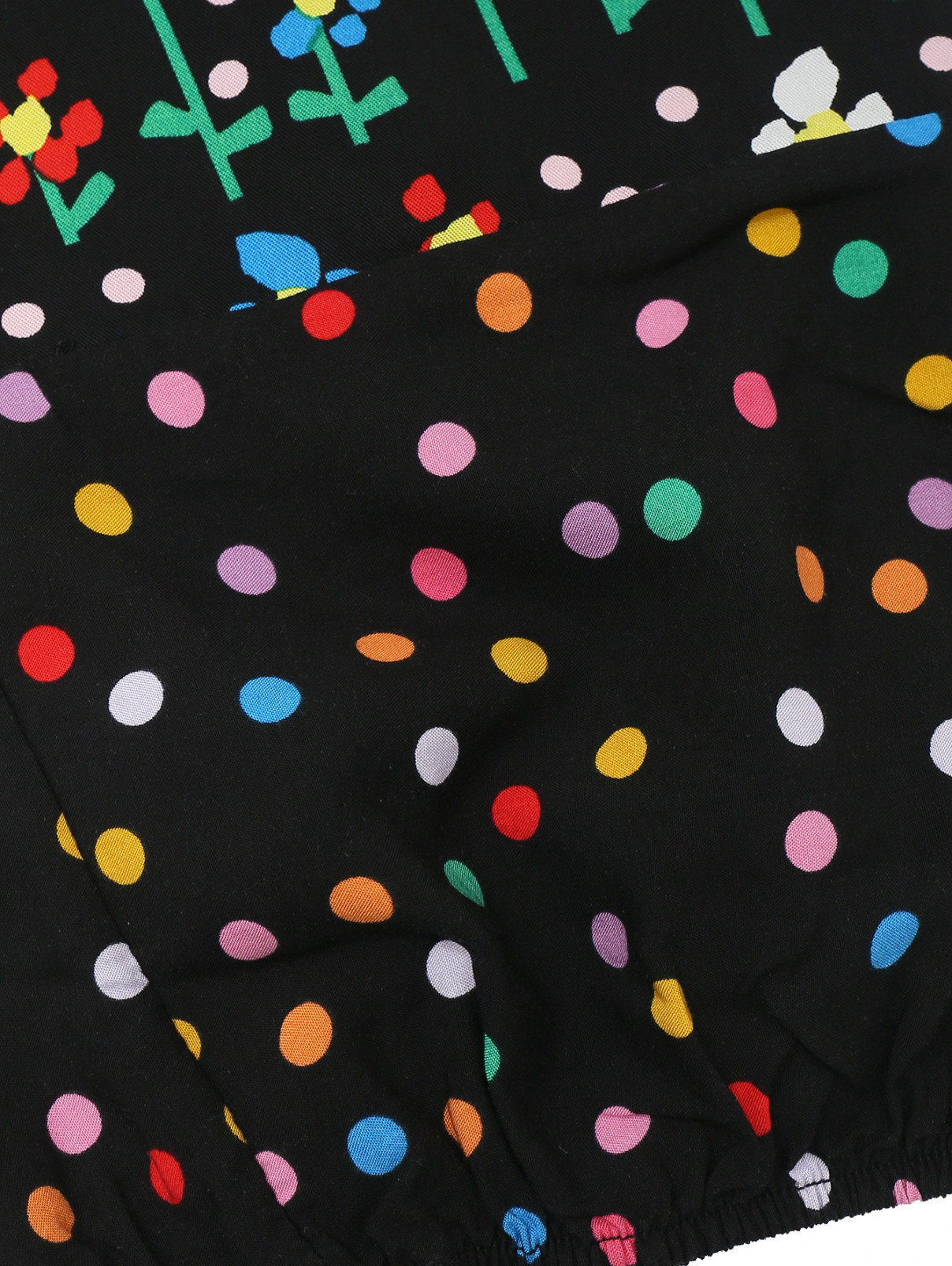 Широкие брюки с цветочным узором Stella McCartney kids  –  Деталь1  – Цвет:  Узор