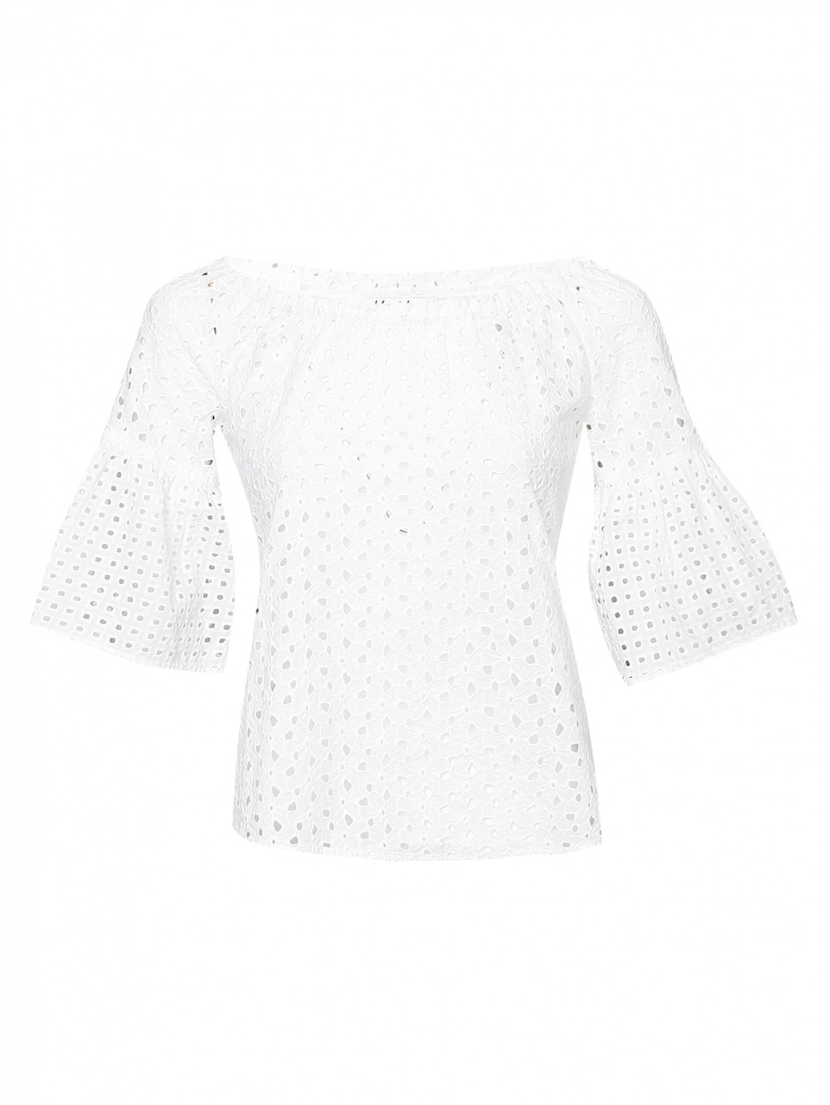 Блуза из хлопка с круглым вырезом Blugirl  –  Общий вид