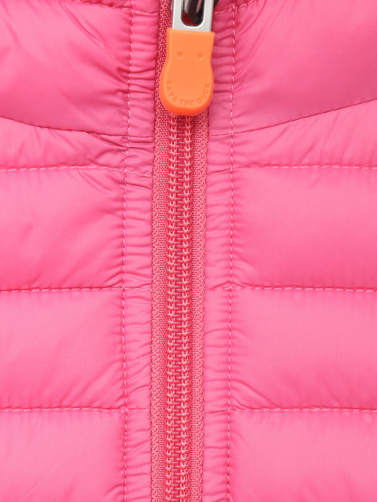 Утепленная куртка с капюшоном Save the Duck  –  Деталь  – Цвет:  Розовый
