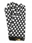 Перчатки из кашемира с узором "горох" Moschino Boutique  –  Общий вид