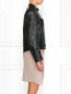 Кожаная куртка с тиснением на рукавах Jean Paul Gaultier  –  Модель Верх-Низ2