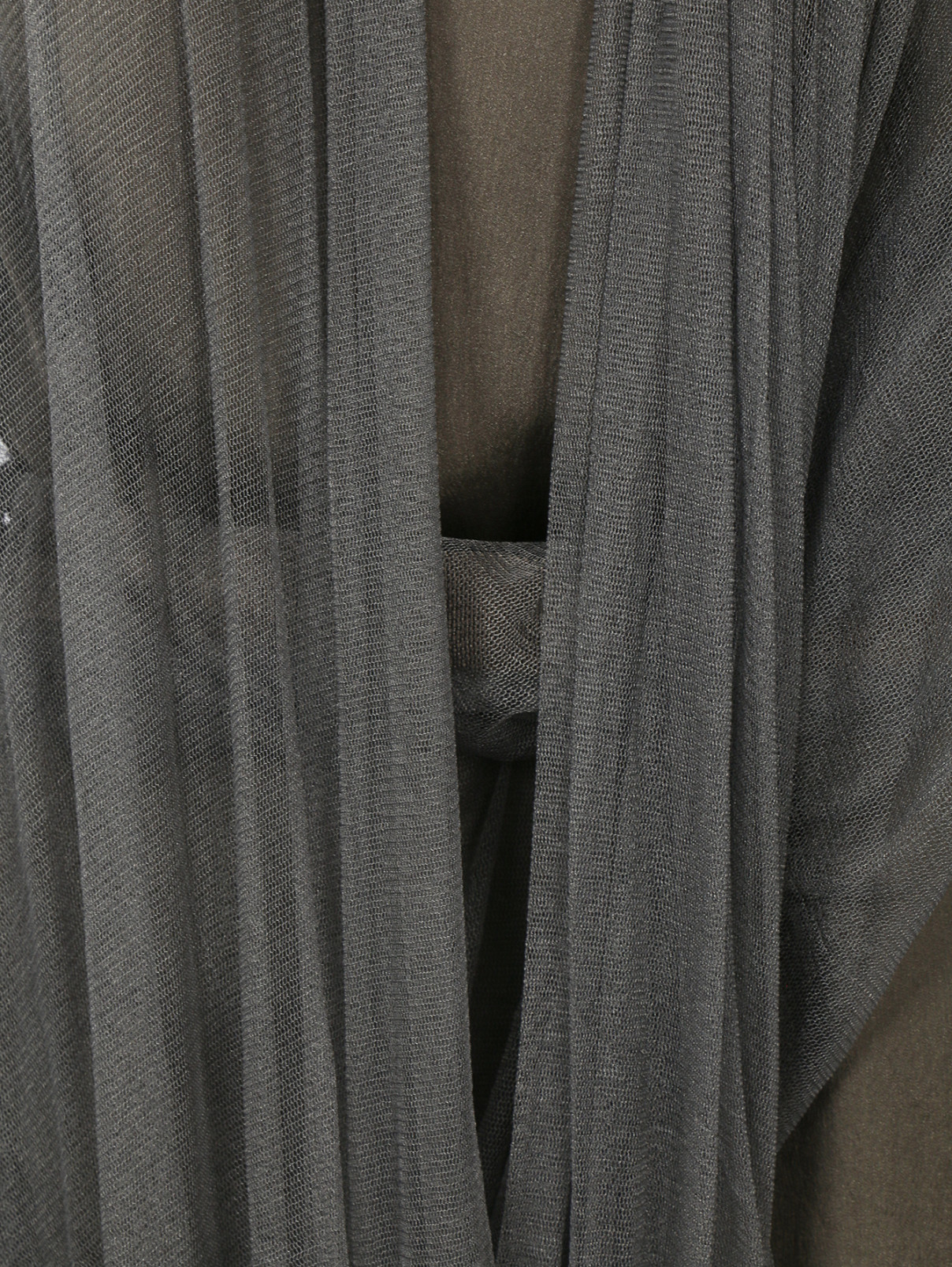Платье из шелка с поясом и драпировкой Lanvin  –  Деталь  – Цвет:  Зеленый