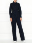 Рубашка из денима с контрастной отстрочкой Calvin Klein 205W39NYC  –  МодельОбщийВид