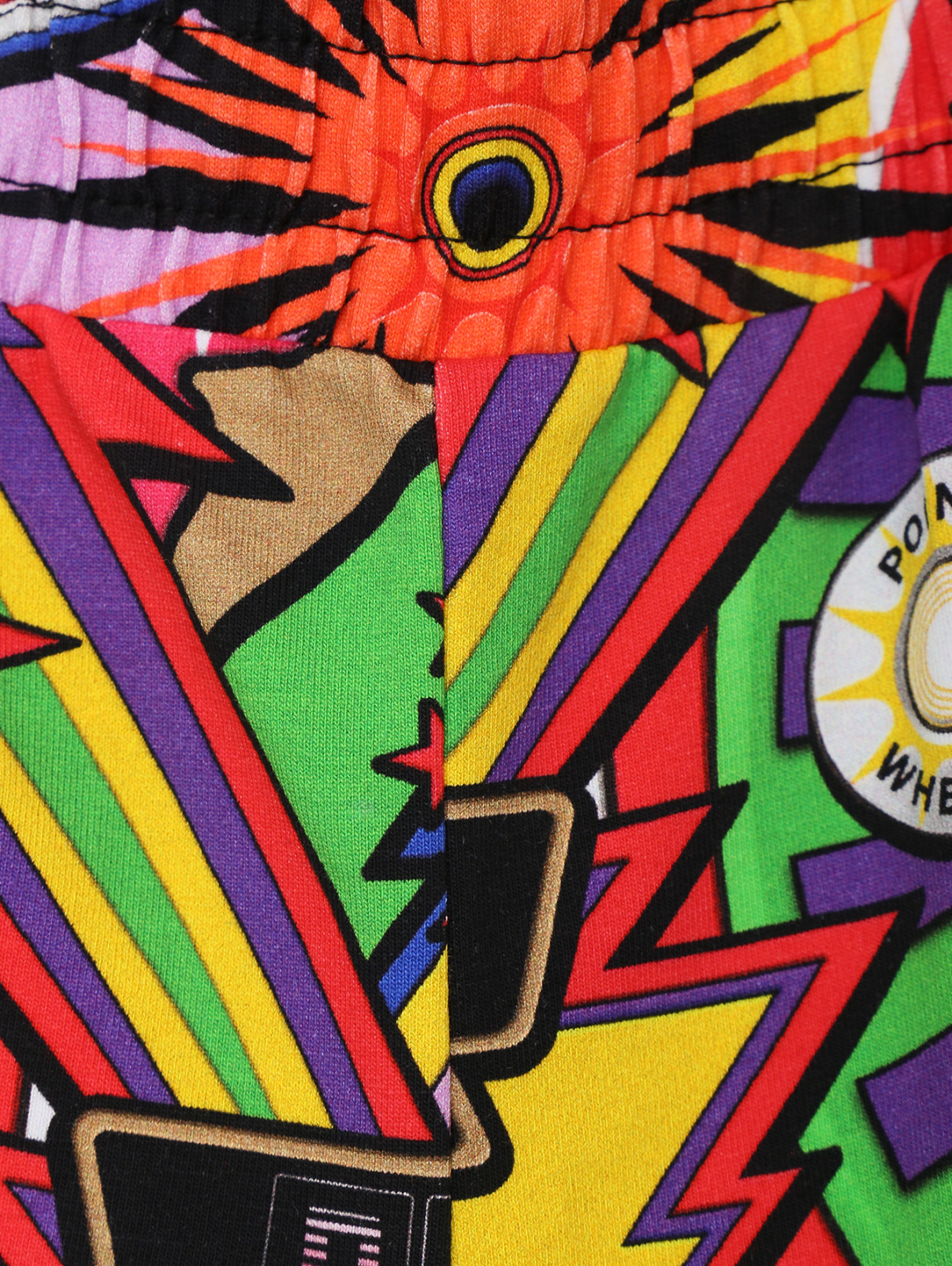 Трикотажные шорты с узором Moschino  –  Деталь1  – Цвет:  Узор