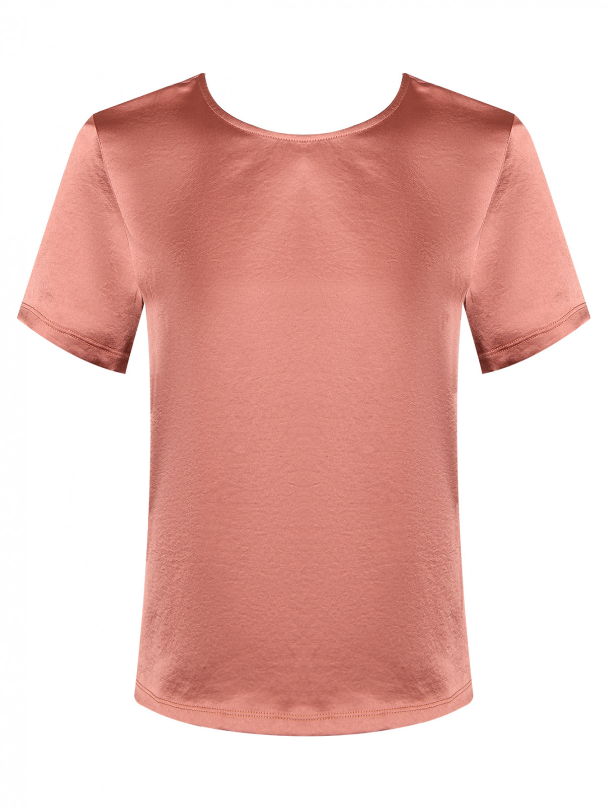 Блуза с короткими рукавами Weekend Max Mara  –  Общий вид  – Цвет:  Оранжевый