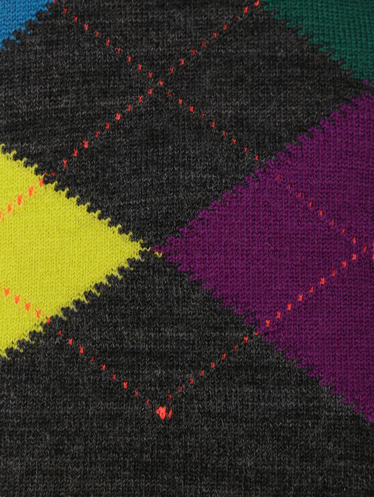 Носки из шерсти с узором Gallo  –  Деталь  – Цвет:  Черный