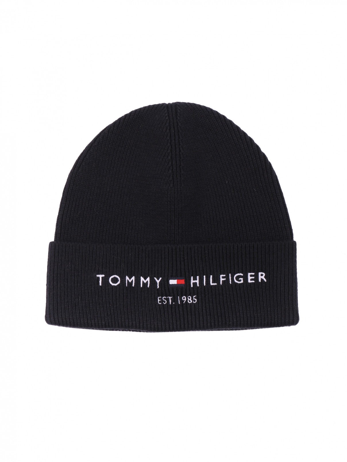 Шапка из шерсти однотонная Tommy Hilfiger  –  Общий вид