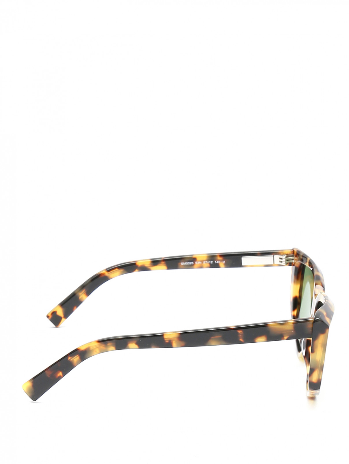 Очки солнцезащитные в пластиковой оправе с узором Max Mara  –  Обтравка2  – Цвет:  Узор