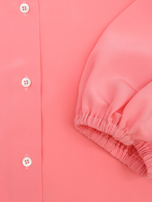 Блуза из шелка однотонная - Деталь1