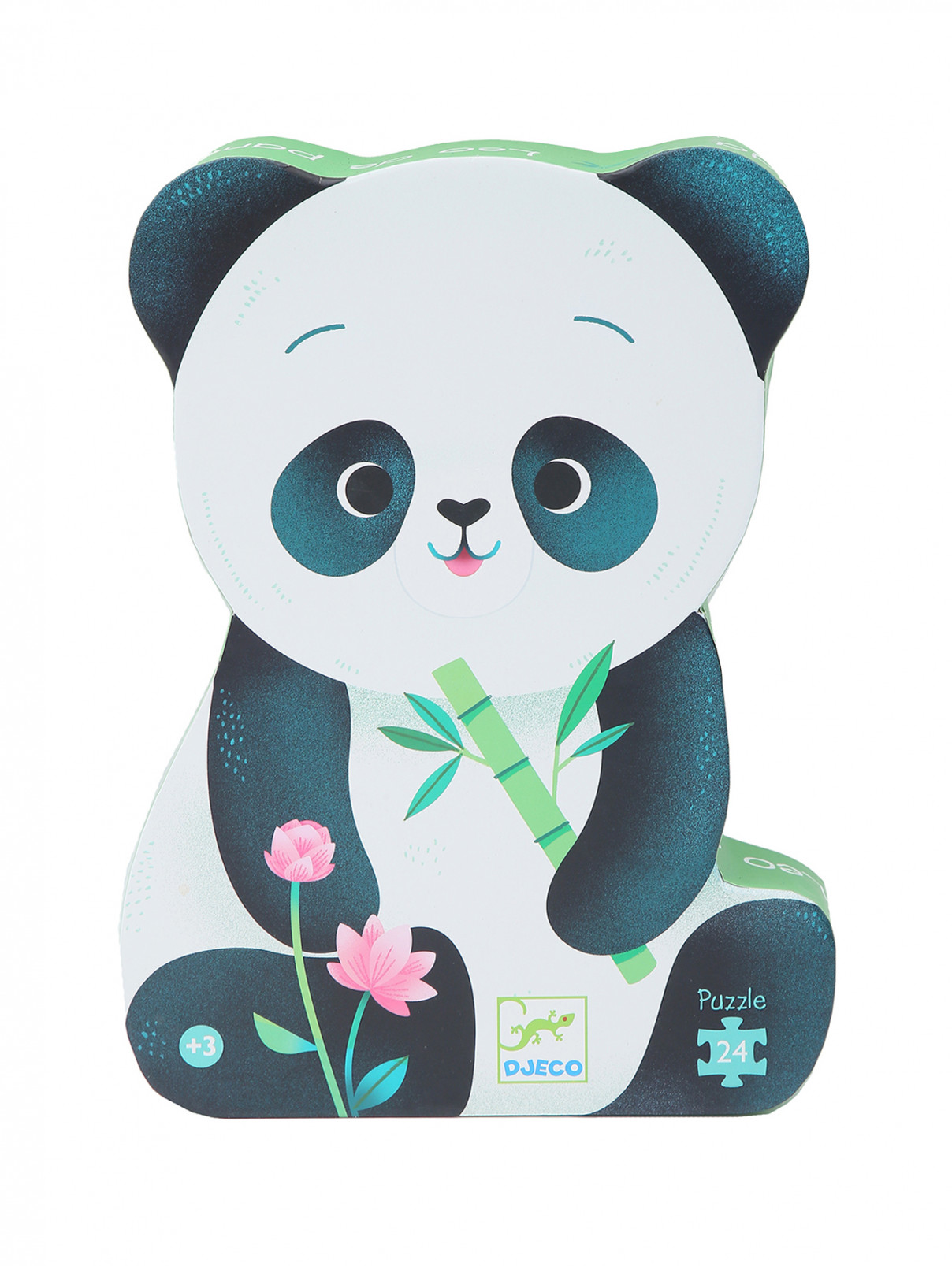 Пазл "Панда" Djeco  –  Общий вид  – Цвет:  Зеленый