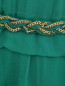 Платье из шелка  асимметричного кроя декорированное цепочками Alberta Ferretti  –  Деталь